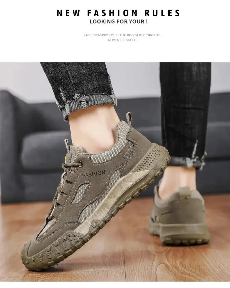 Men's Thick-Sole Anti-Slip Outdoor Platform Sport Shoes