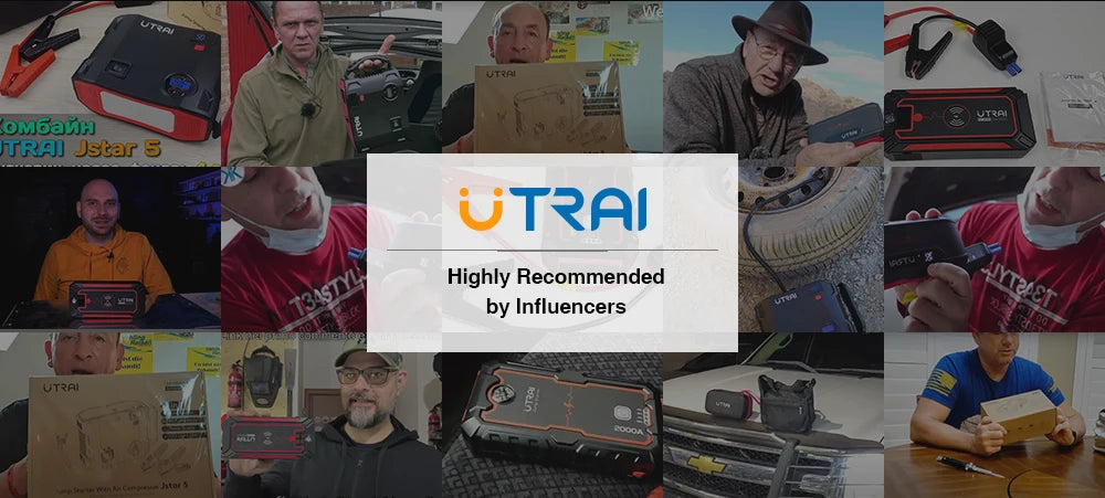 UTRAI 4000A Jump Starter — Portable 12V Car Battery Booster & Power Bank