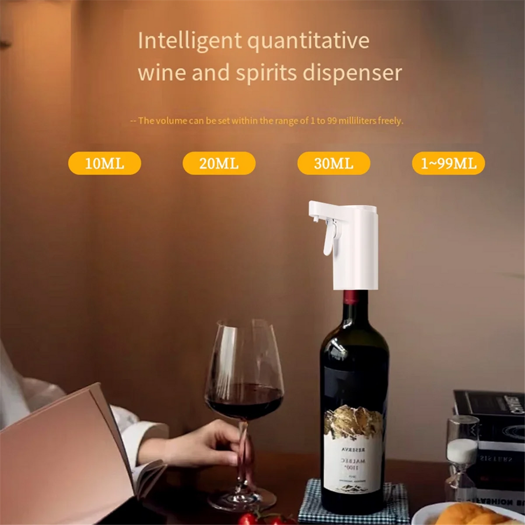 Electric Wine Decanter Aerator & Dispenser — Automatic Wine Pourer Pump