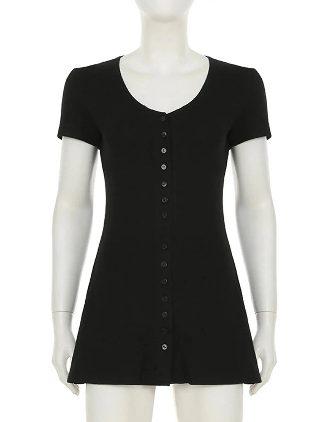 Sexy Black Mini Summer Dress – Elegant Bodycon Birthday Party & Evening Short Dress