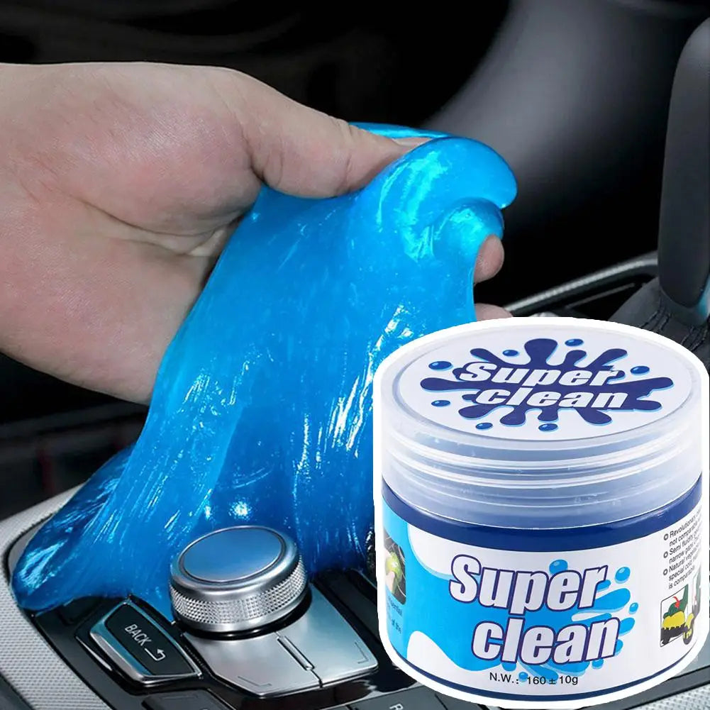 Car Interior Cleaning Soft Gel Duster – Dashboard, Air Vent & Laptop Keyboard Dust Remover