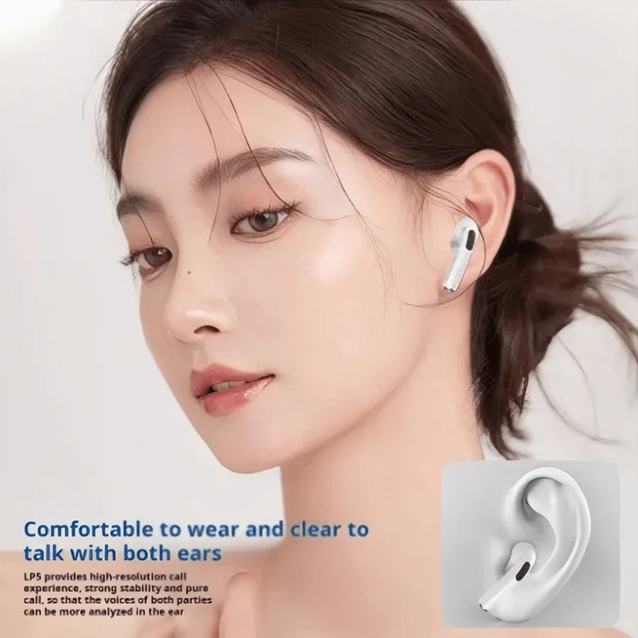 LS TWS Bluetooth 5.3 HiFi Earbuds – ANC, Balanced Armature, 1800mAh, Waterproof, CE/FCC/RoHS, White & Black
