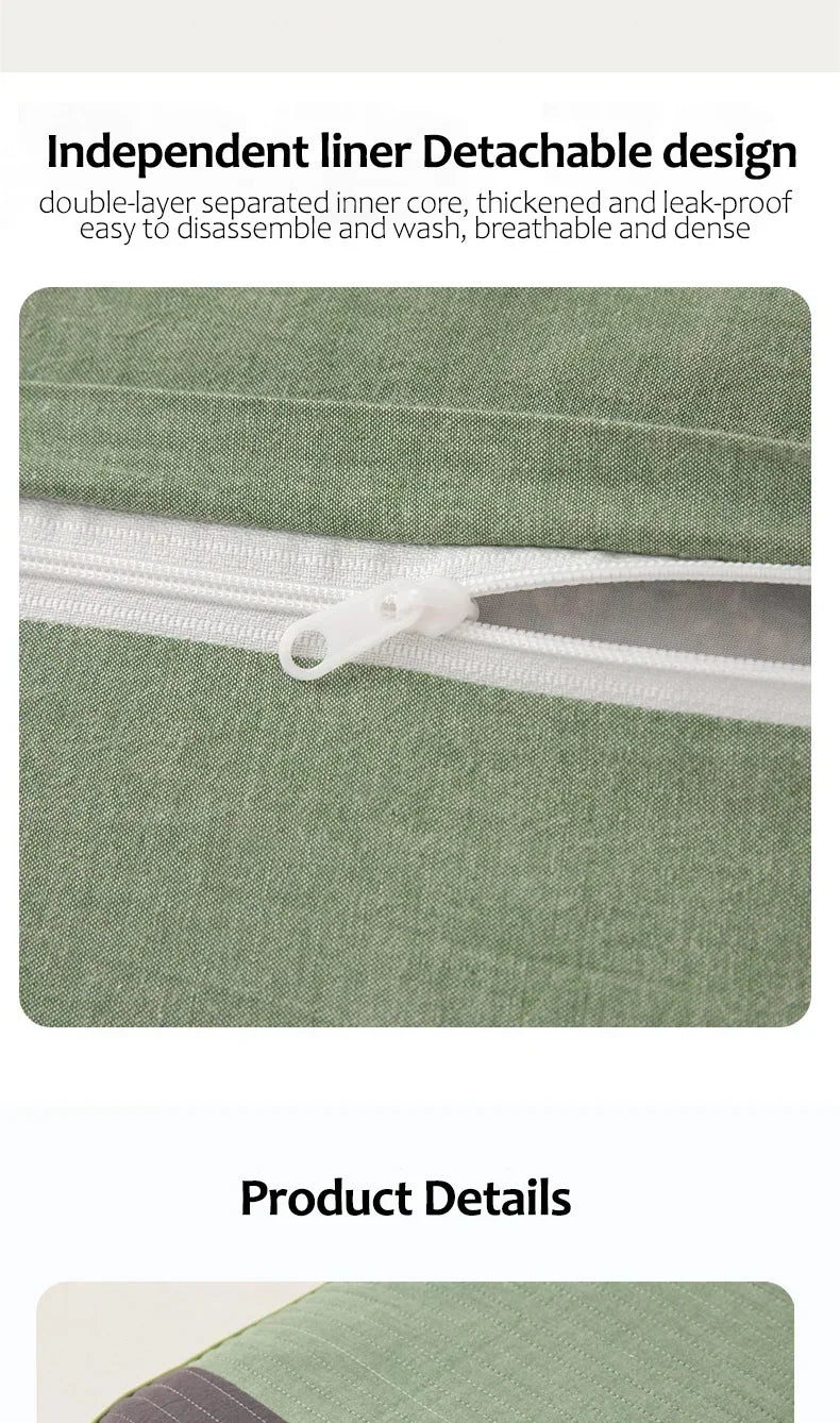 Buckwheat Pillow – Traditional Sobakawa Organic Cotton Standard Size, Cool Sleep Support