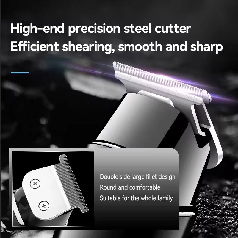 Kemei KM-1115 Professional Hair Clipper – USB Fast Charge, 160-Min Battery, Low Noise, Cordless