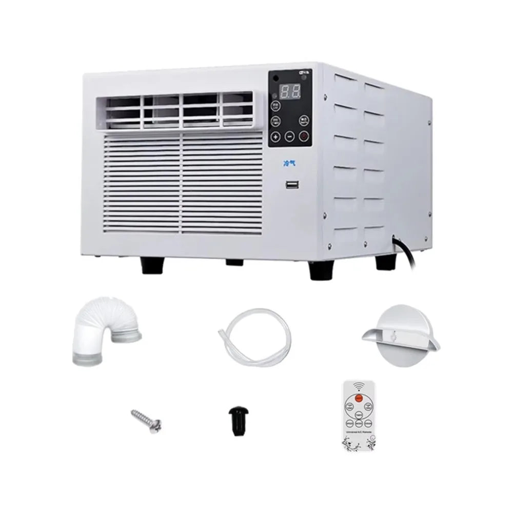 280W Portable Air Conditioner — 1881 BTU Compressor Cooling with Timer for Outdoor, Home, Dorm & RV