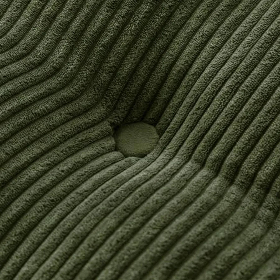 Oversized Round Boneless Chaise Lounge with Ottoman