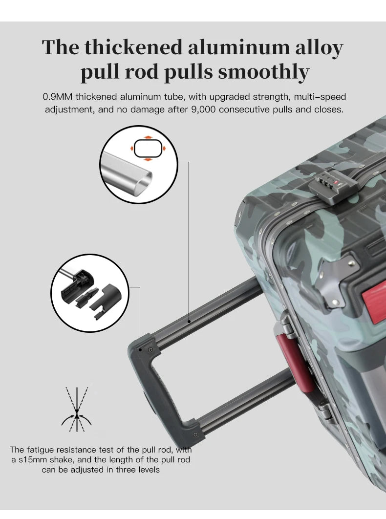 PC Wide-Handle Carry-On Luggage – 20–30 Inch