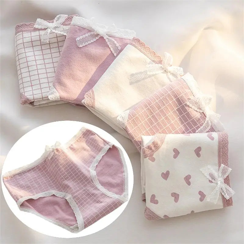 Women's Printed Cotton Stretch Briefs, 5-Pack