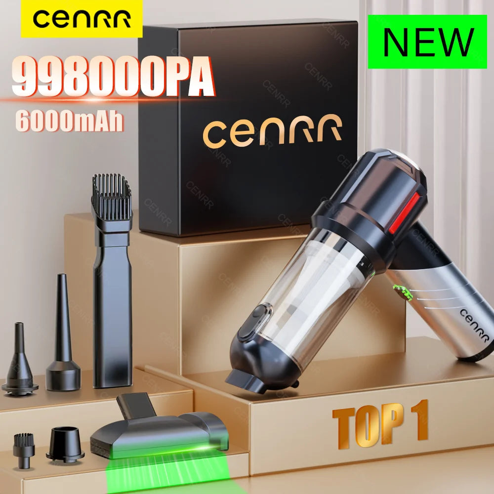 Cordless Car Vacuum – Brushless Motor & HEPA Filter