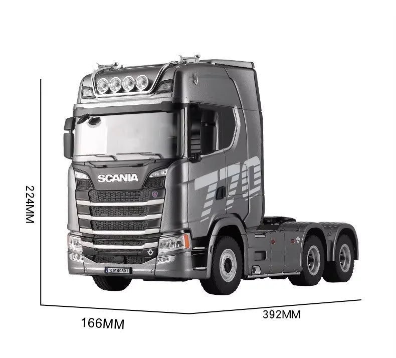 HUINA 1501 1:18 Scale RC Semi Trailer Truck with Sound & Lights – 770S Flatbed Engineering Model