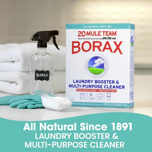 100+ Years of Trusted Clean — All Natural Borax Laundry Detergent Booster & Multi-Purpose Household Cleaner | 65 oz Pure Mineral Powder