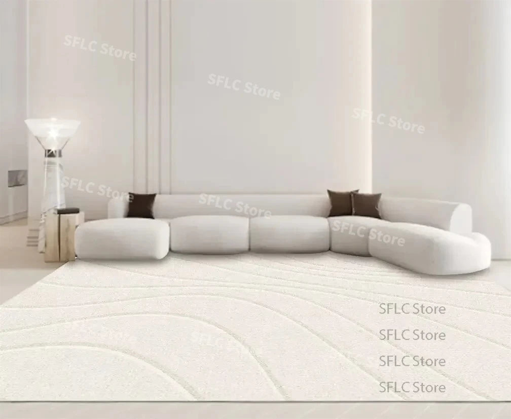 Plush Green Decorative Area Rug – Elegant Large Carpet for Living Room & Dining Room