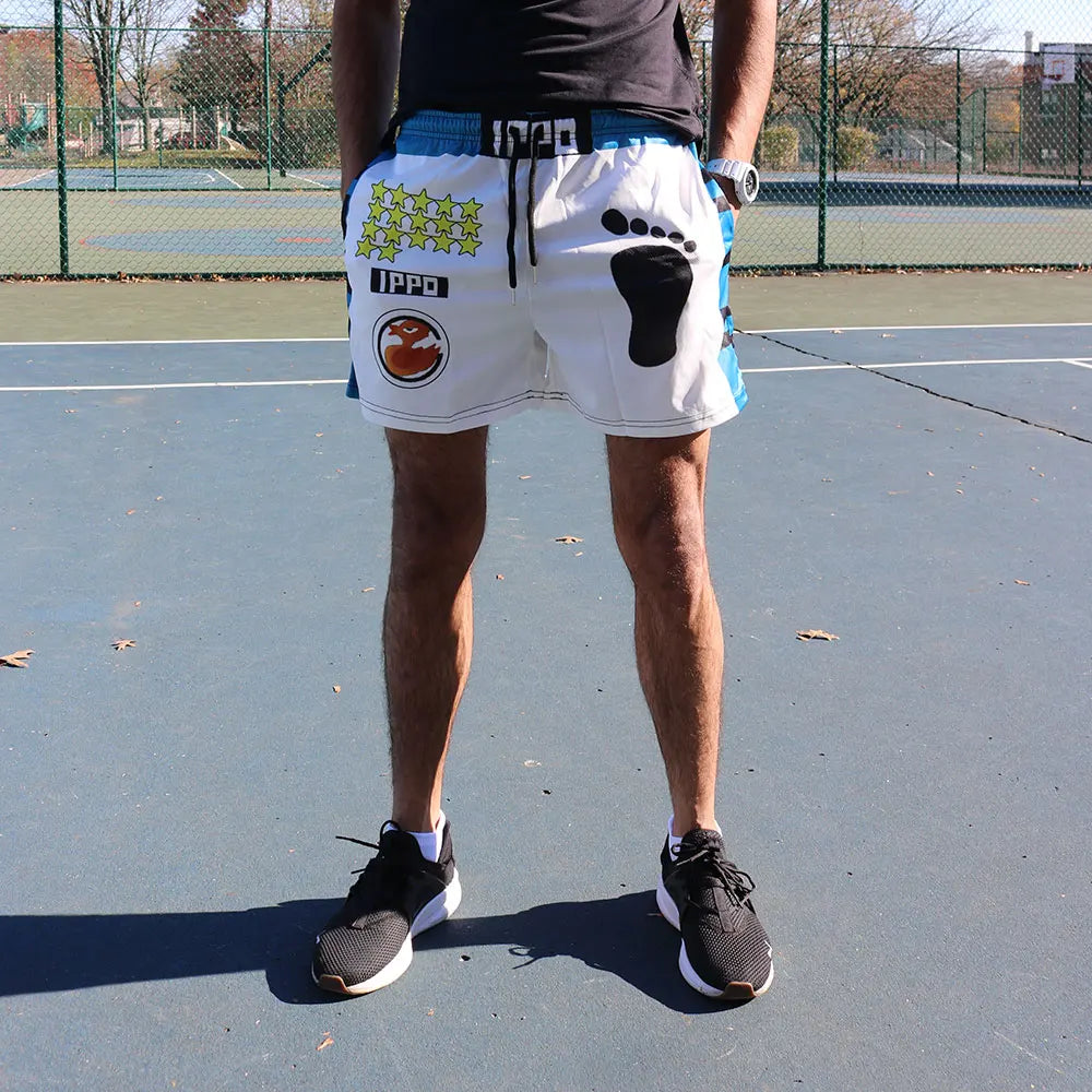 Anime Print Quick-Dry Sport Shorts — Graphic Athletic Shorts