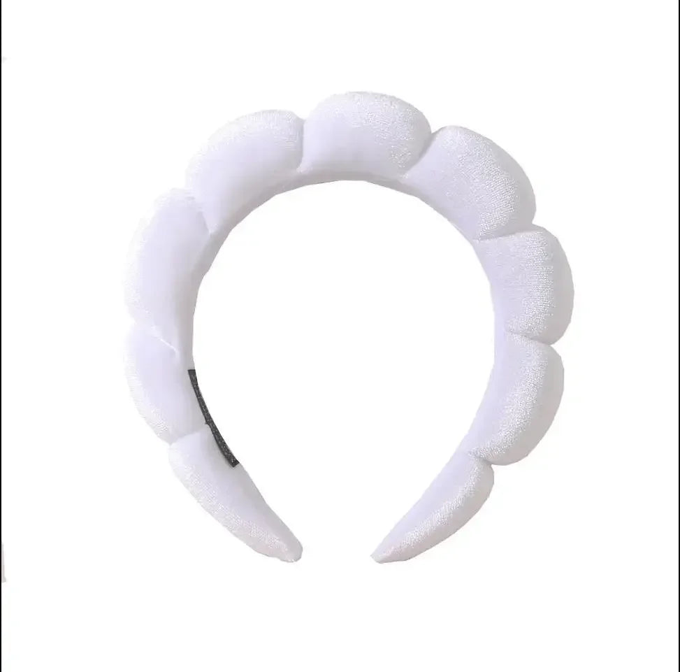 Puffy Spa Headband & Wristbands Set — 3 Pack