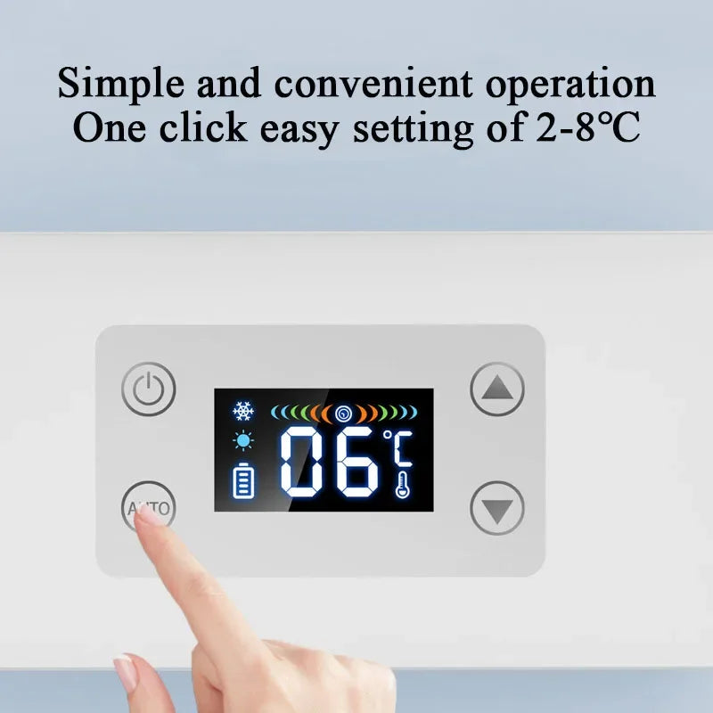 Portable Car Insulin Mini Fridge – USB Charging Thermostat Cooler for Insulin, Growth Hormone & Interferon