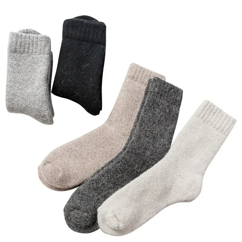 Men's Thick Merino Wool-Blend Winter Socks
