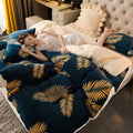 Thick Winter Fleece Blanket – Cozy Raschel Bed Layer
