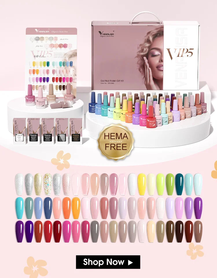 Venalisa VIP4 Gel Nail Polish 7.5ml — Soak Off UV/LED Long-Lasting Color