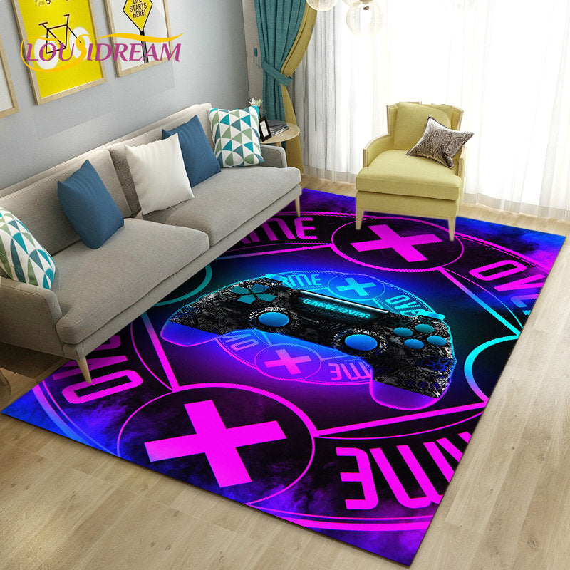 3D Game Controller Area Rug – Non-Slip Kids Carpet for Bedroom, Living Room & Playroom