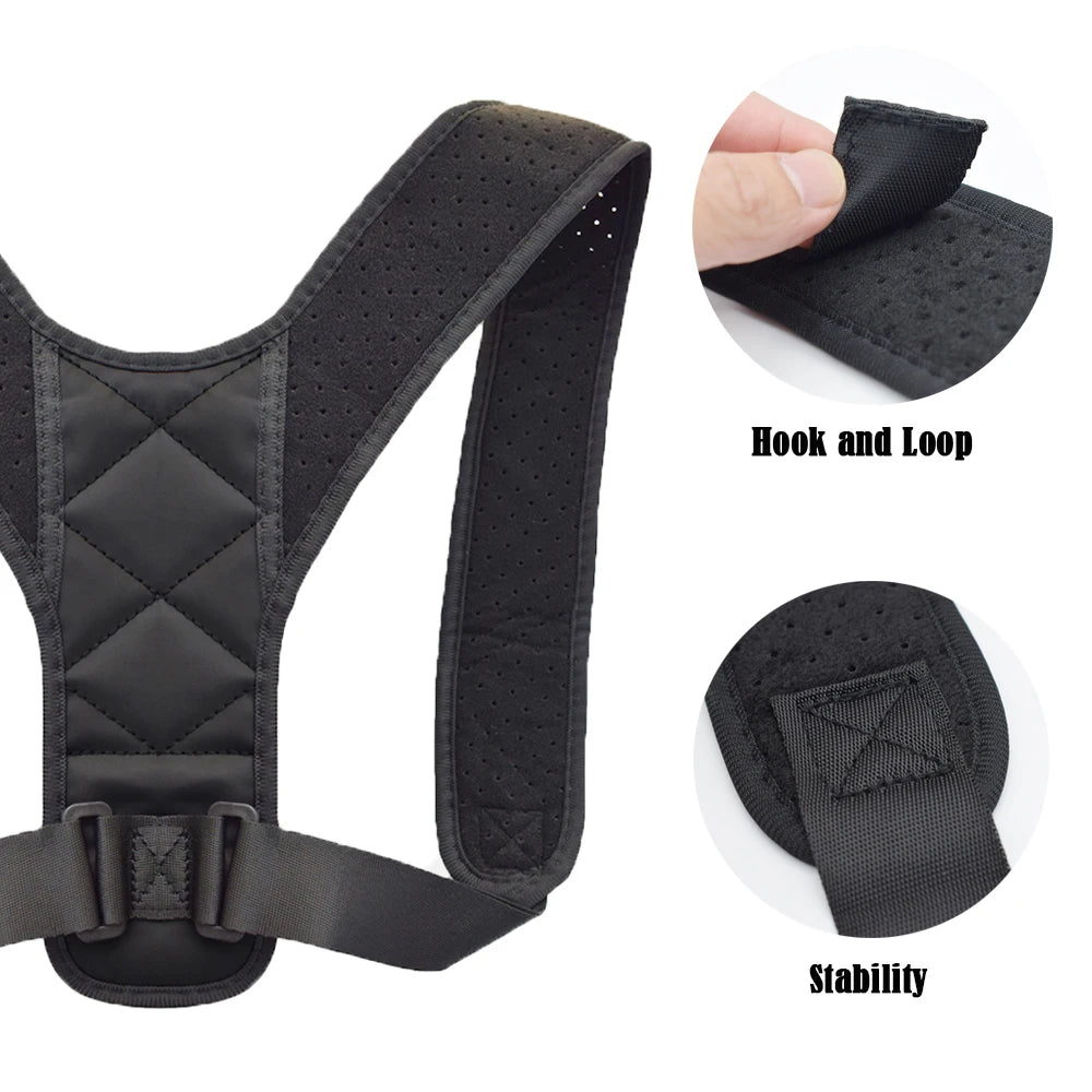 Back Posture Corrector Belt — Adjustable Shoulder & Spine Support for Men & Women