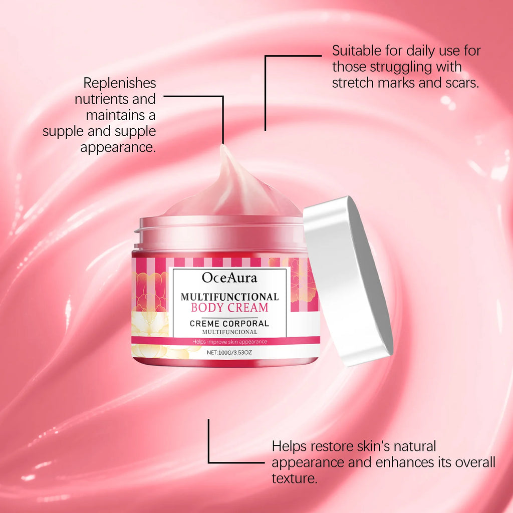 OceAura Pregnancy Stretch Mark Cream — Deep Hydration, Skin Regeneration & Non-Greasy Formula 100g