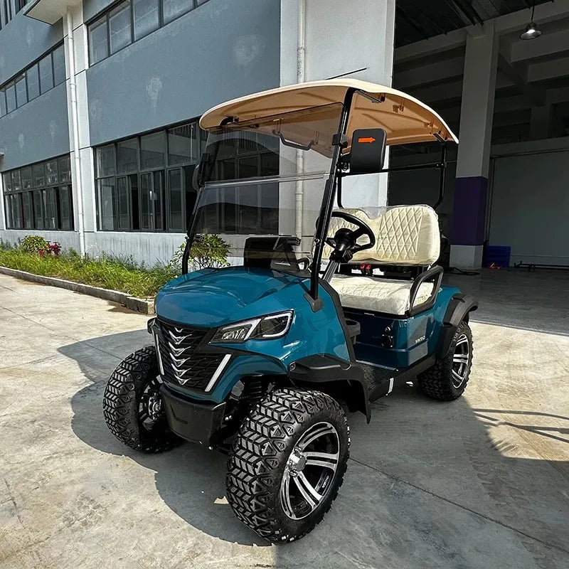 Classic 4-Seat Electric Golf Cart — 5000W Farm & Hunting Cart, 2-Row Seating, Global Best Seller
