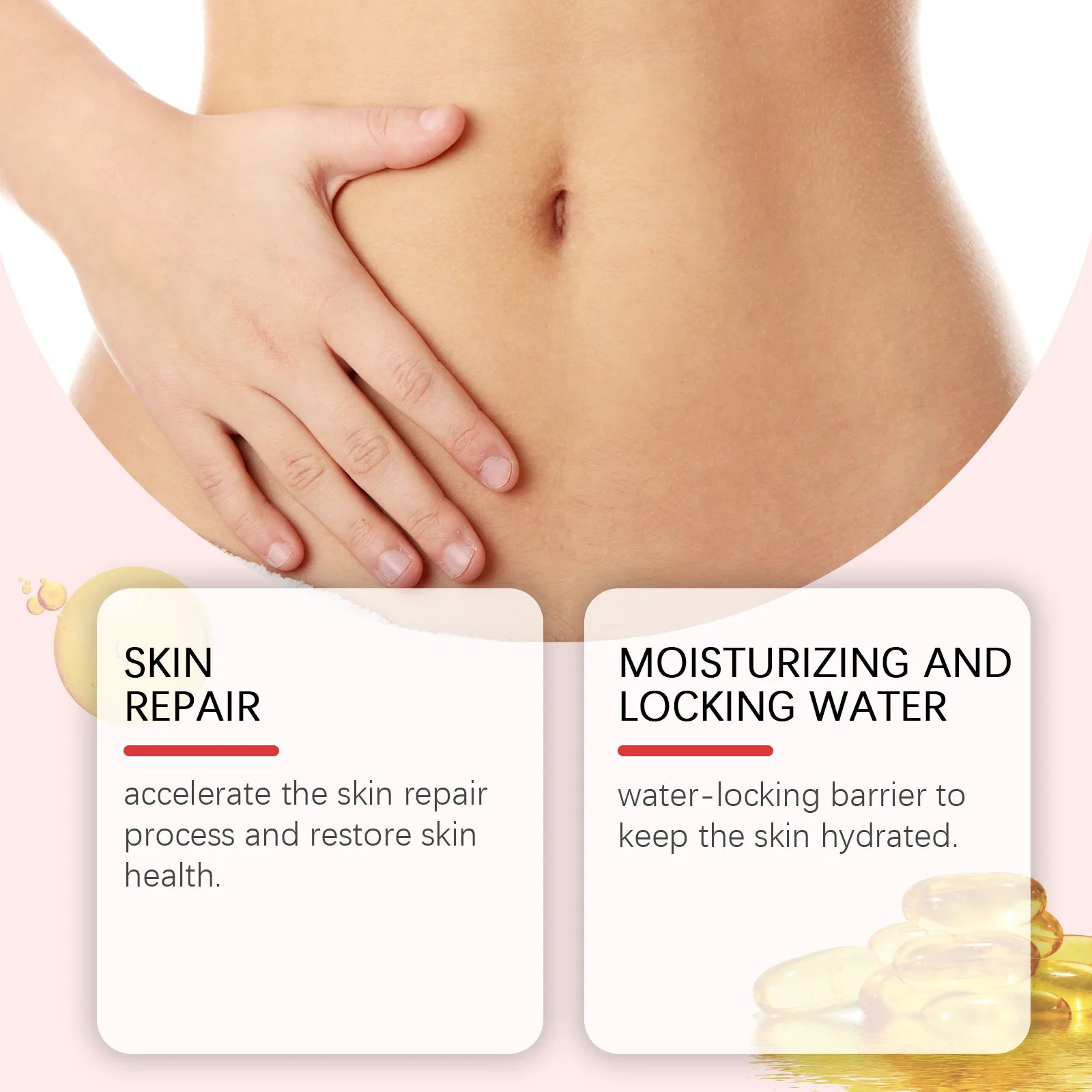 OUHOE Stretch Mark Removal Cream — Postpartum Firming, Anti-Fine Lines & Maternity Body Lotion 80g