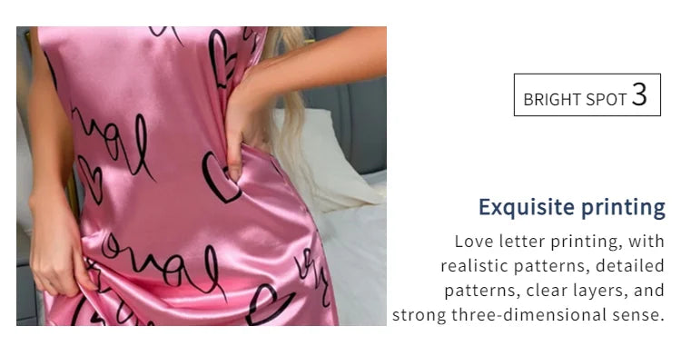 Satin Cami Slip Nightdress — Silky Sleeveless Chemise