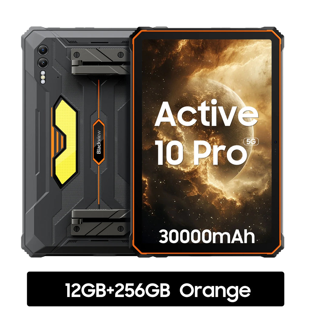 Blackview Active 10 Pro 11" Rugged Tablet – 5G, 12GB RAM, 512GB, 30000mAh, 108MP