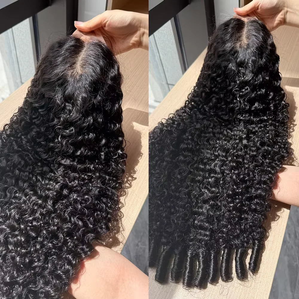 200% Density Burmese Curly Lace Front Wig | 13x4 13x6 HD Transparent Pre-Plucked Virgin Human Hair
