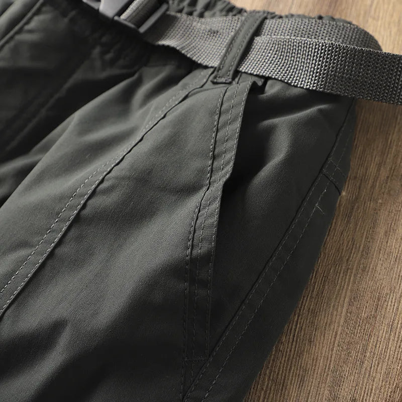Men's Fleece-Lined Waterproof Hiking Pants — Loose Windproof Outdoor Workwear