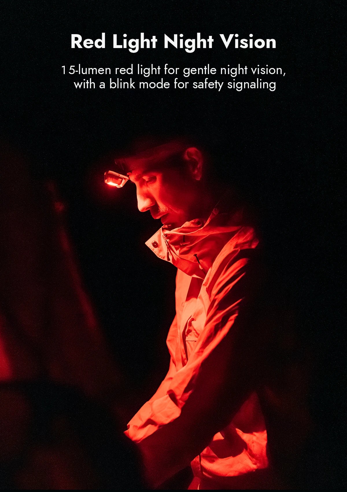WUBEN H4 Rechargeable Headlamp – 800 Lumens, Adjustable Angle, Long Battery Life for Camping & Hiking