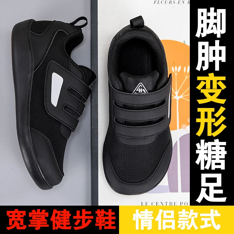 Men's & Women's Orthopedic Open Sandals – Adjustable Wide Diabetic Shoes for Swollen Feet, Hallux Valgus, Bunion & Thumb Eversion Relief