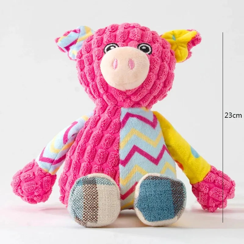 Cute Animal Squeaky Plush Chew Toy for Dogs & Cats