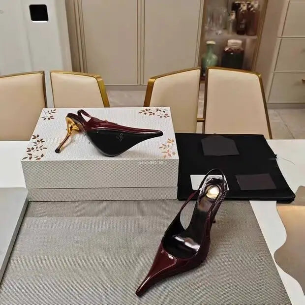 Women's Stiletto Pointed Toe Party Sandals — Sizes 34-48
