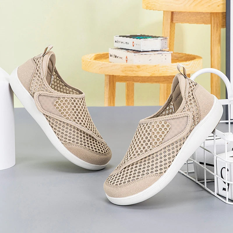 Wide Box Open Shoes for Elderly – Adjustable Diabetic Orthopedic Sandals