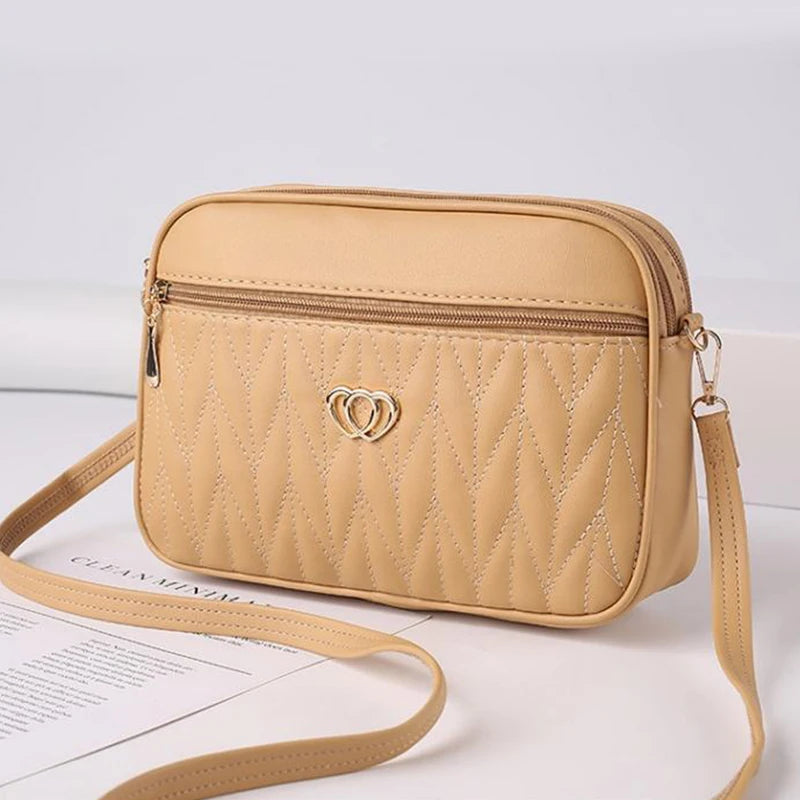 Soft PU Alligator Flap Crossbody Bag – Tassel Shoulder Purse for Women