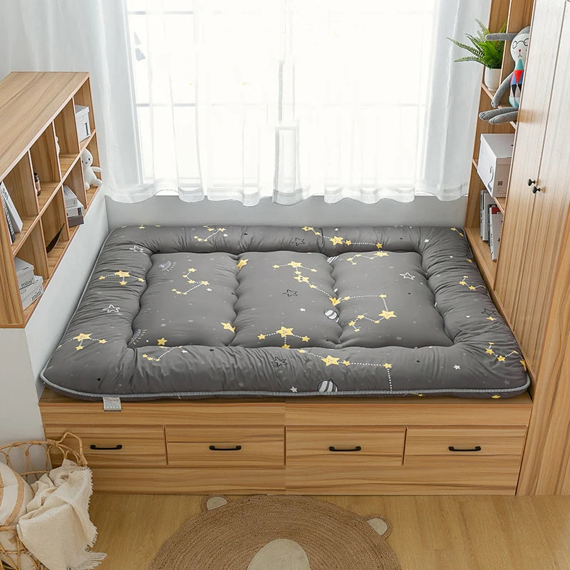 Japanese Thickened Tatami Floor Mattress – Foldable Lazy Bedroom Sleeping Pad, Multiple Sizes