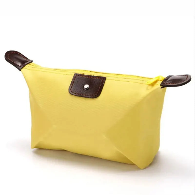 Colorful Waterproof Dumpling Cosmetic Bag – Mini Cute Toiletry Makeup Tote Purse for Women