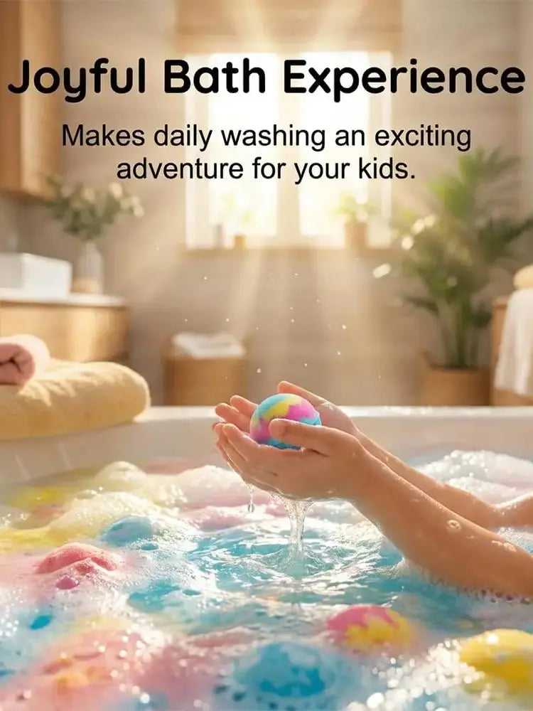 Ocean Bath Bombs for Kids – 12-Pack with Surprise Toy Inside, Easter & Gift Set