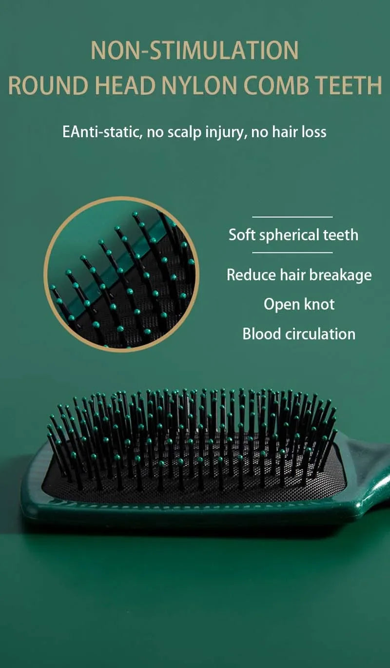 Anti-Static Air Cushion Comb – Scalp Massage & Exfoliating Salon Hair Tool