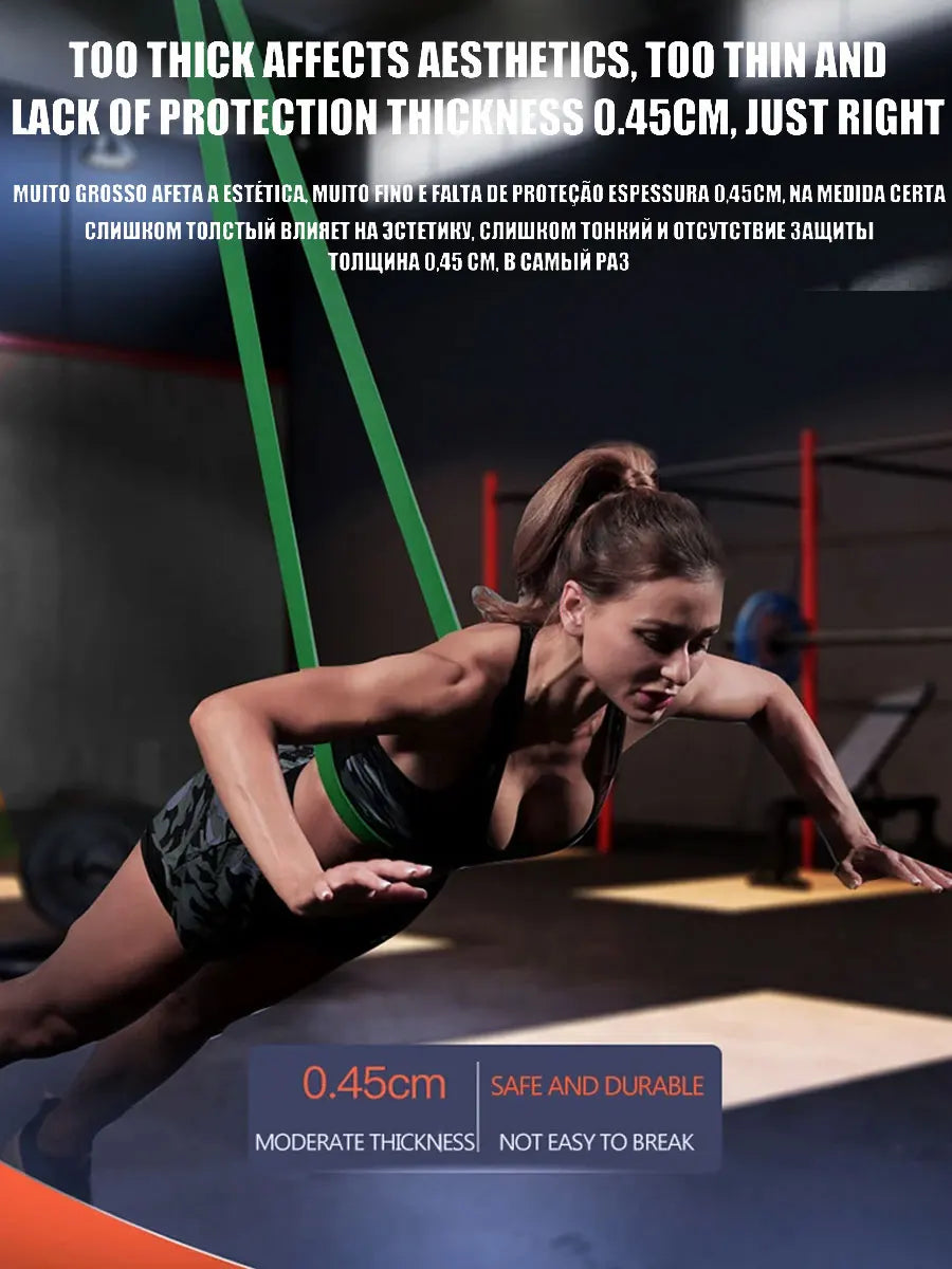 Resistance Bands Set — Pull Up Assistance for Home Fitness, Stretching & Strength Training