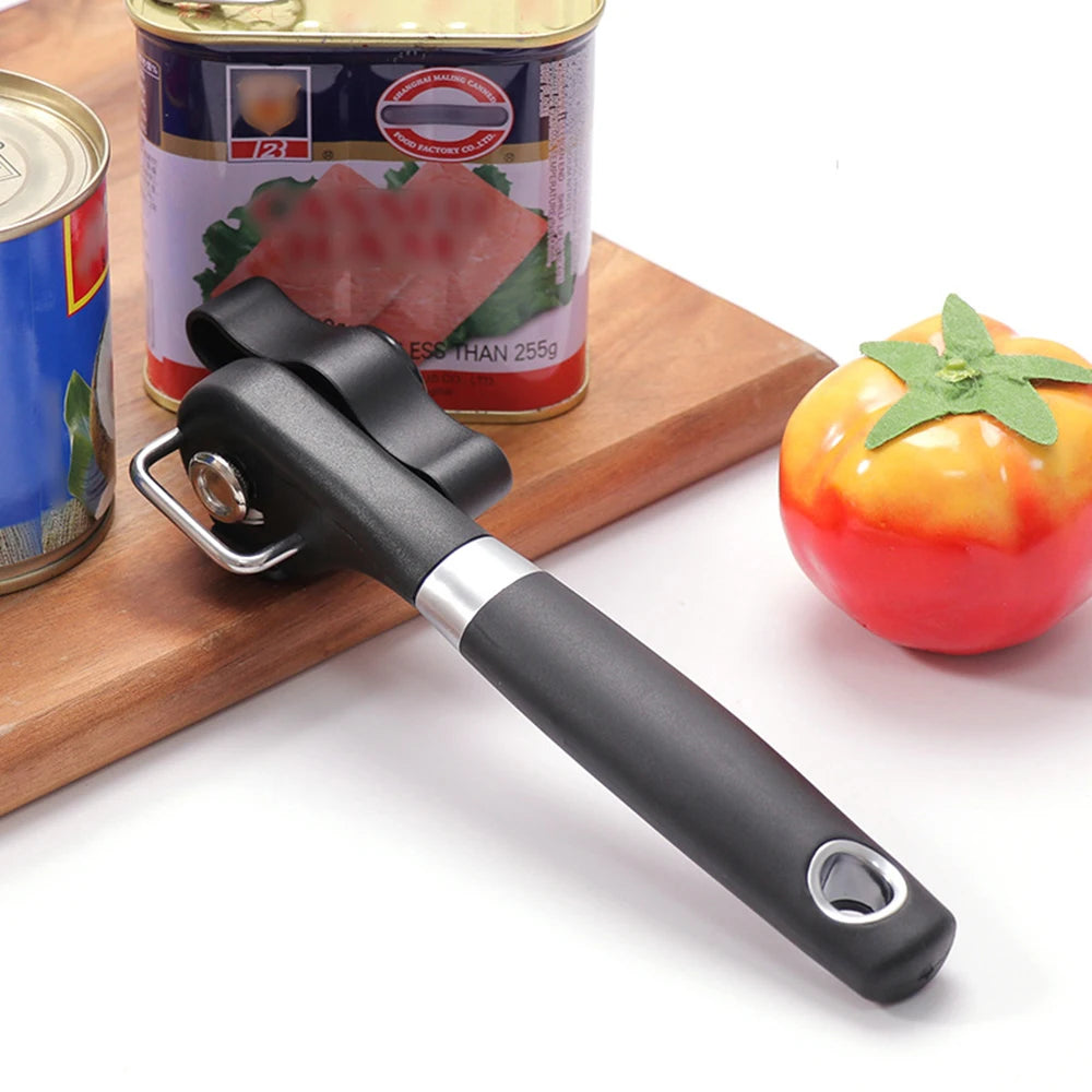Smooth-Edge Manual Can Opener – Black