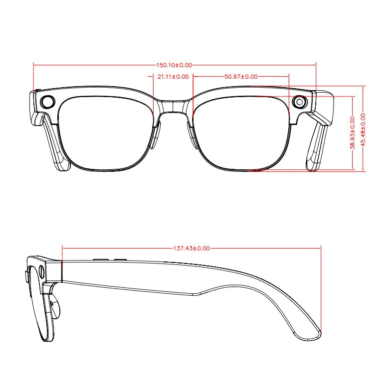2026 800W Dual-Lens AI Smart Glasses — 4K HD, AI Translation, Bluetooth 5.3 & ChatGPT