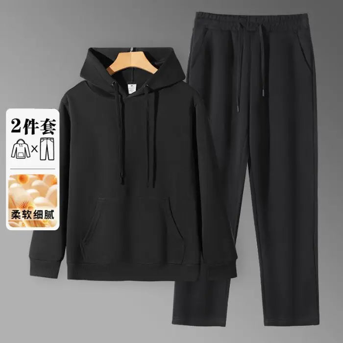 Men's Hoodie & Sweatpants Set – Loose Fit Casual Autumn Sports Suit