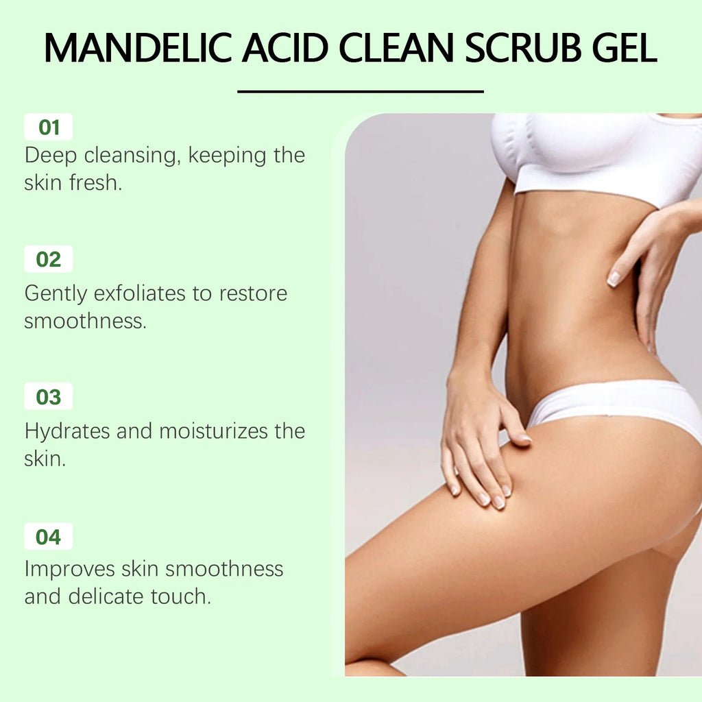 Mandelic Acid Body Exfoliating Gel – Gentle Scrub for Smooth, Hydrated Skin