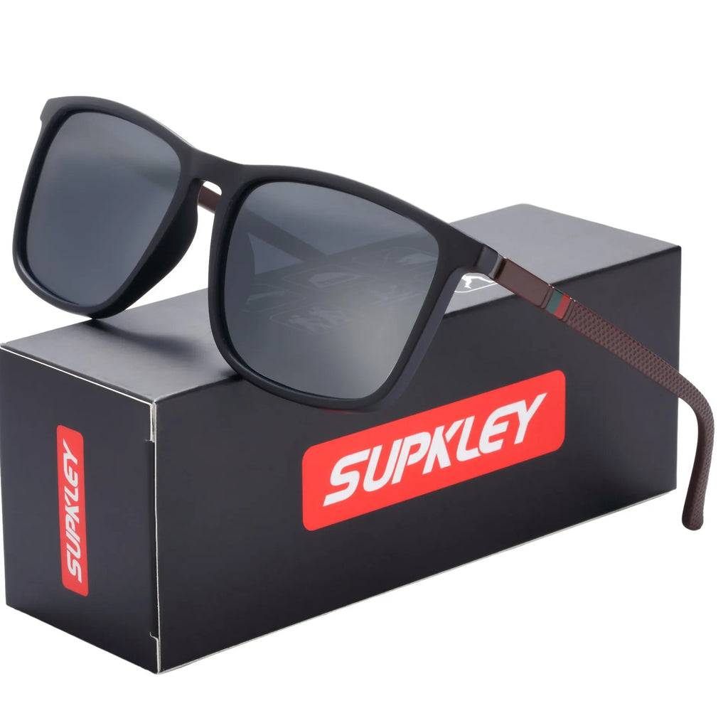 SUPKLEY Men's Polarized Square Sports Sunglasses