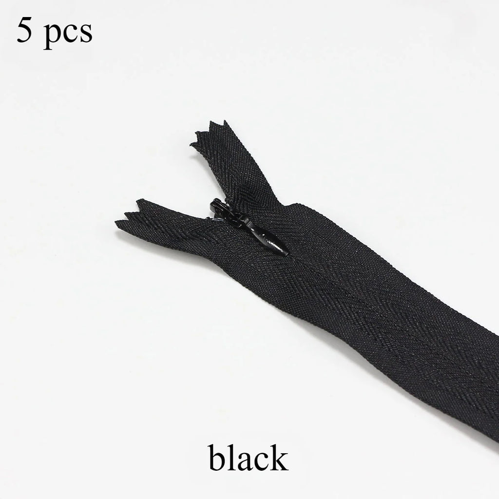 Invisible Zippers 5-Pack — Premium Hidden Zippers for Dresses, Pants & More (18cm–60cm)