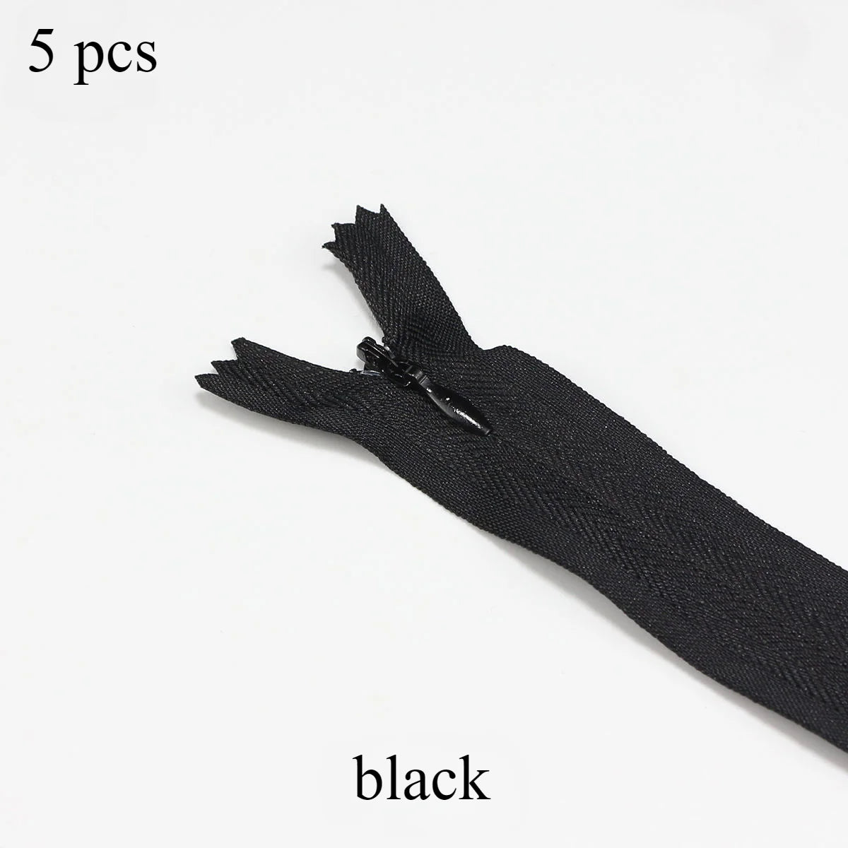 Invisible Zippers 5-Pack — Premium Hidden Zippers for Dresses, Pants & More (18cm–60cm)