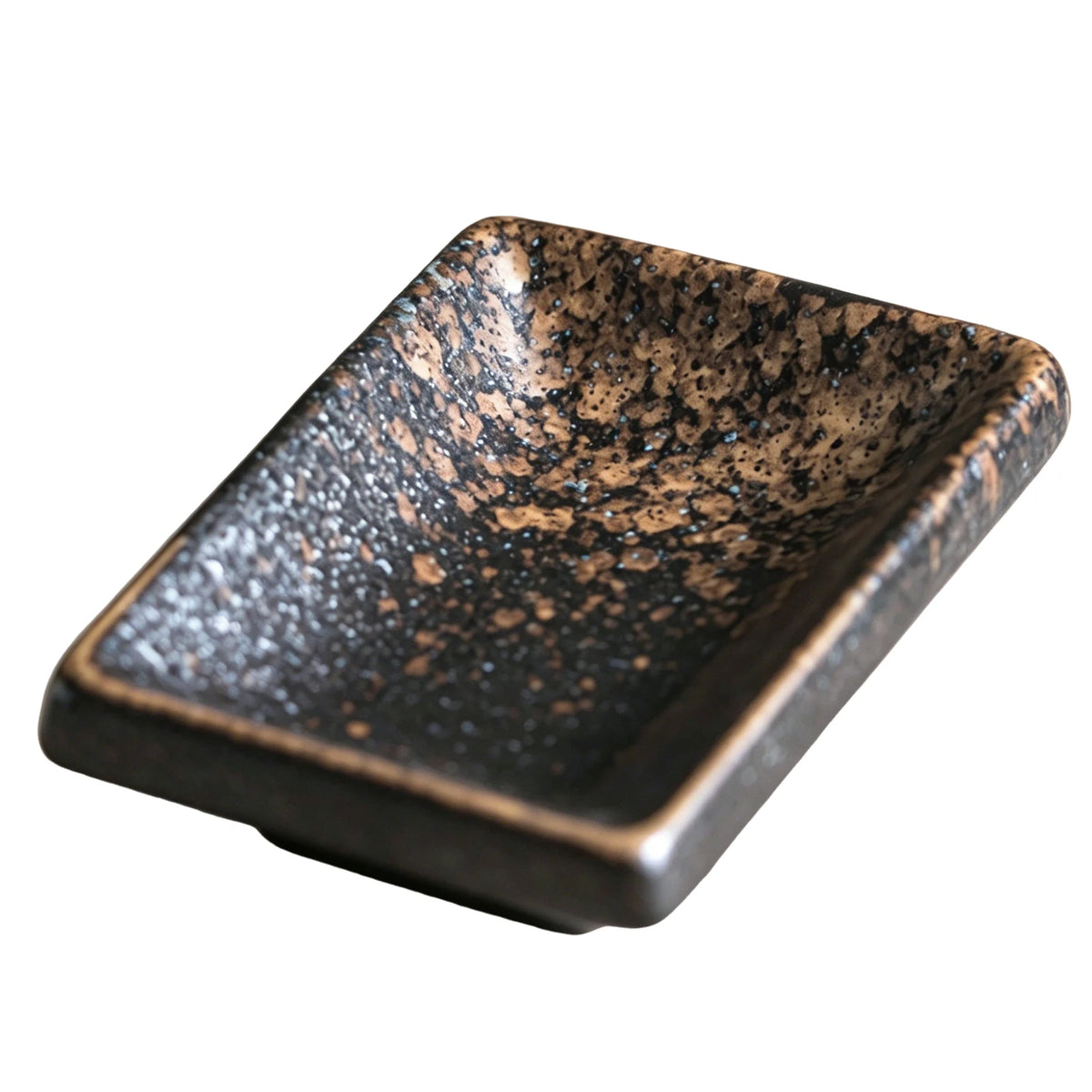 Ceramic Soy Sauce Dish – Japanese-Style Rectangular Bowl